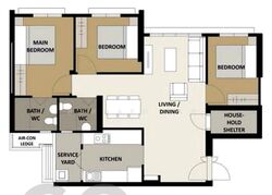 Blk 420D Waterfront II @ Northshore (Punggol), HDB 4 Rooms #606923181